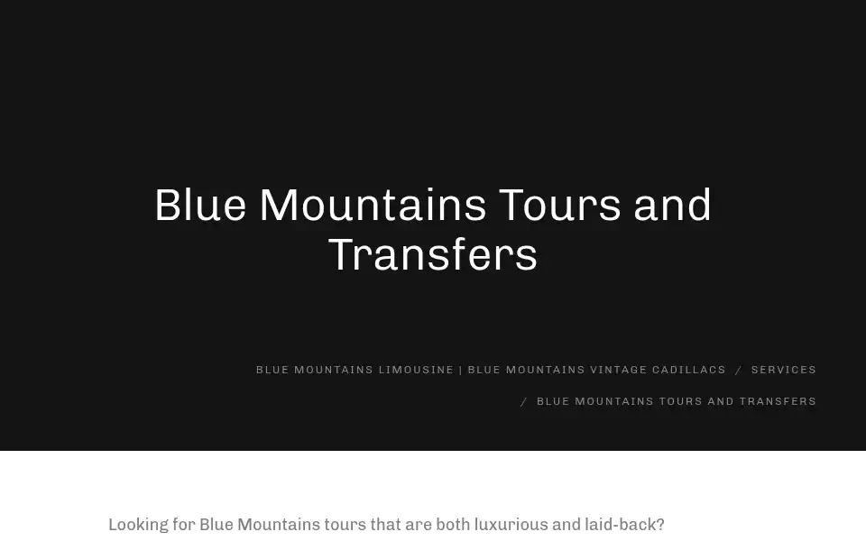 Screenshot of bmlimo.com.au