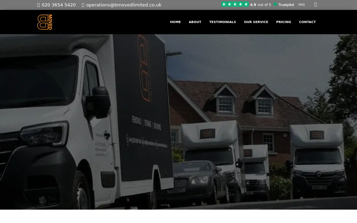 Screenshot of bmovedlimited.co.uk
