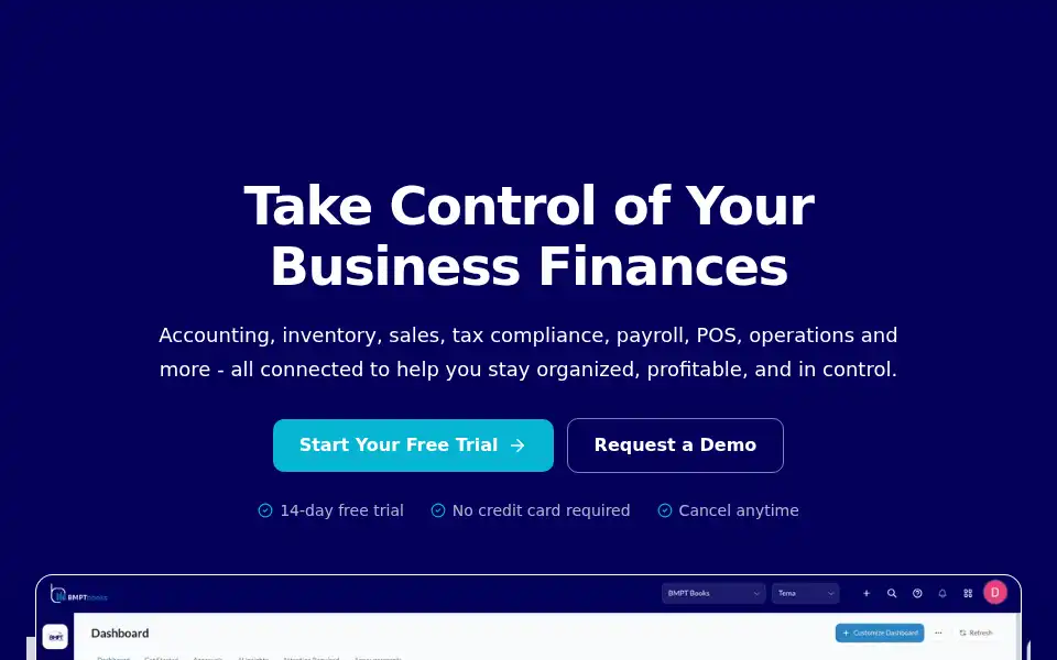 Screenshot of bmptbooks.com