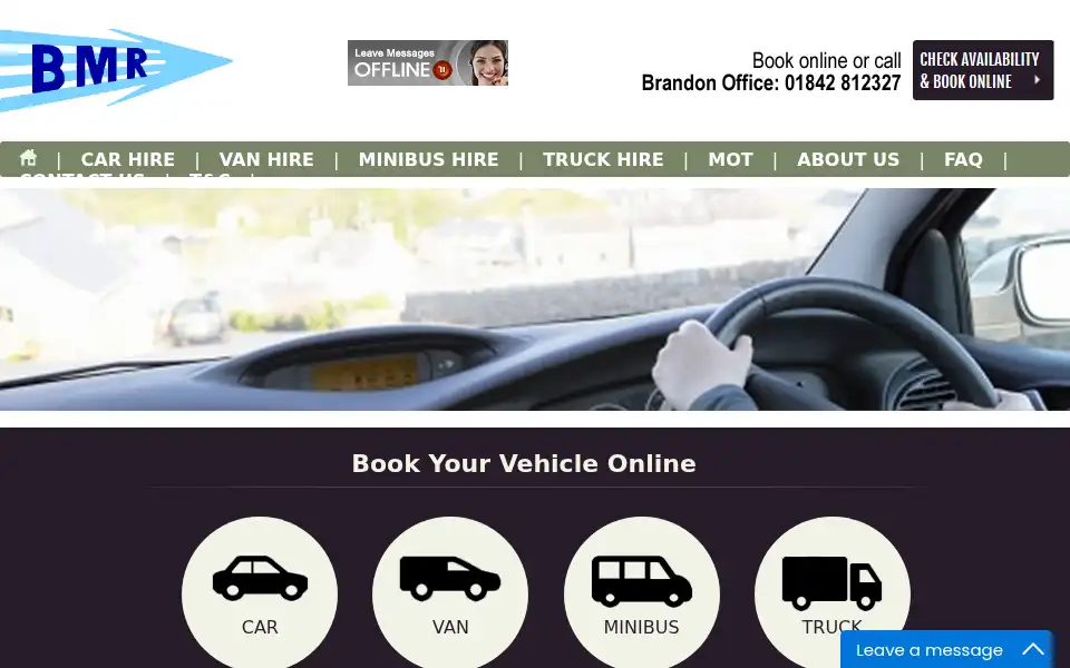 Screenshot of bmr-rentals.com