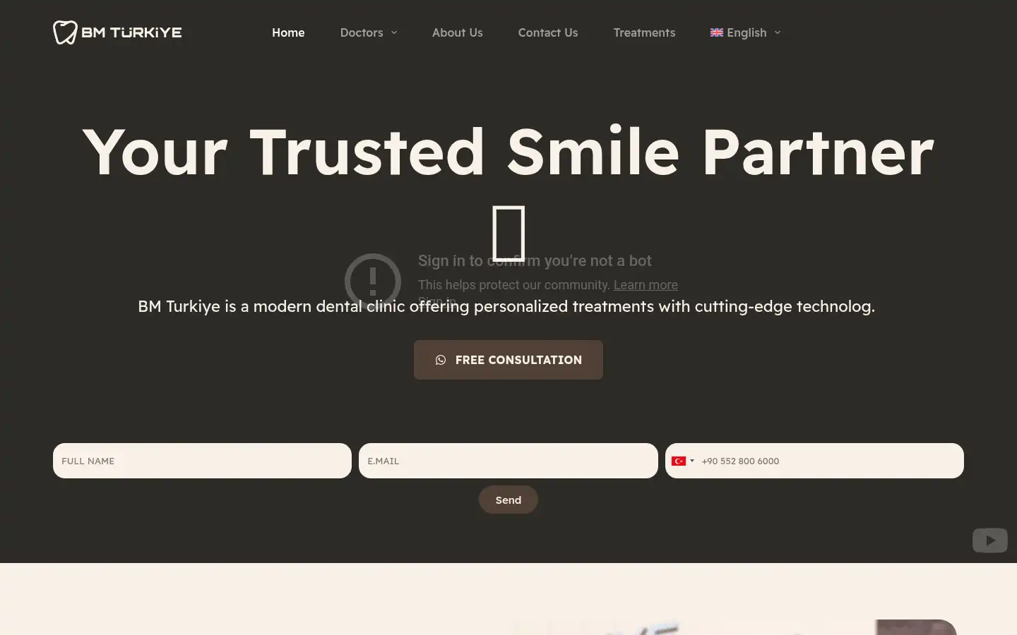 Screenshot of bmturkiye.com