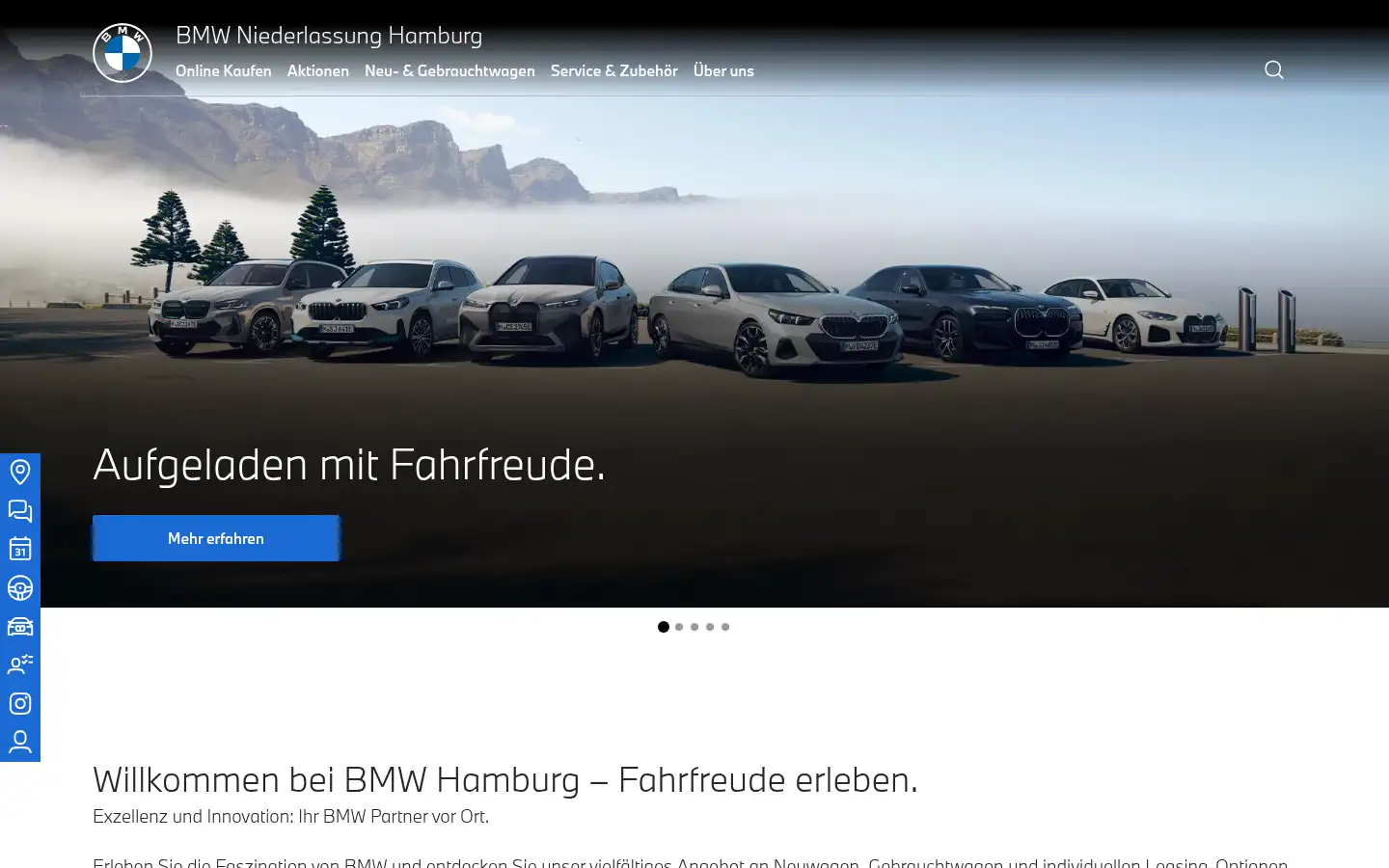 Screenshot of bmw-hamburg.de