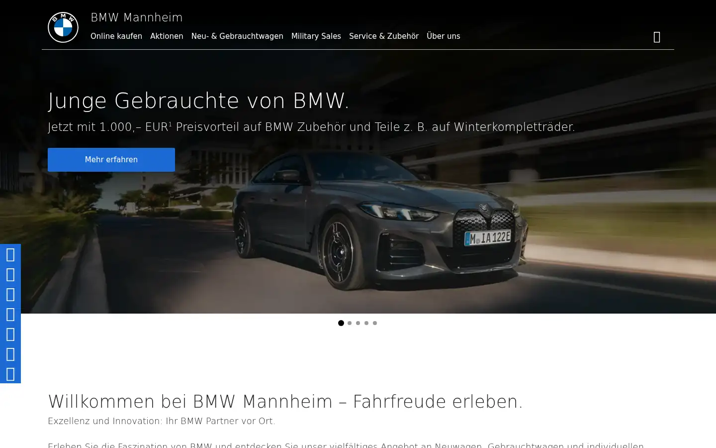 Screenshot of bmw-mannheim.de