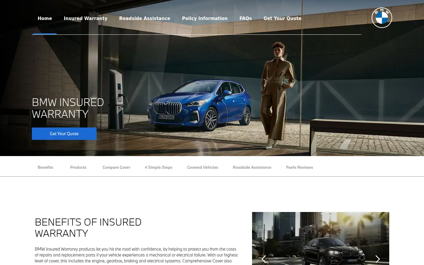 Screenshot of bmw-warranty.co.uk