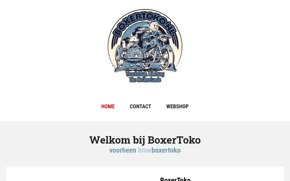 Screenshot of bmwboxertoko.nl
