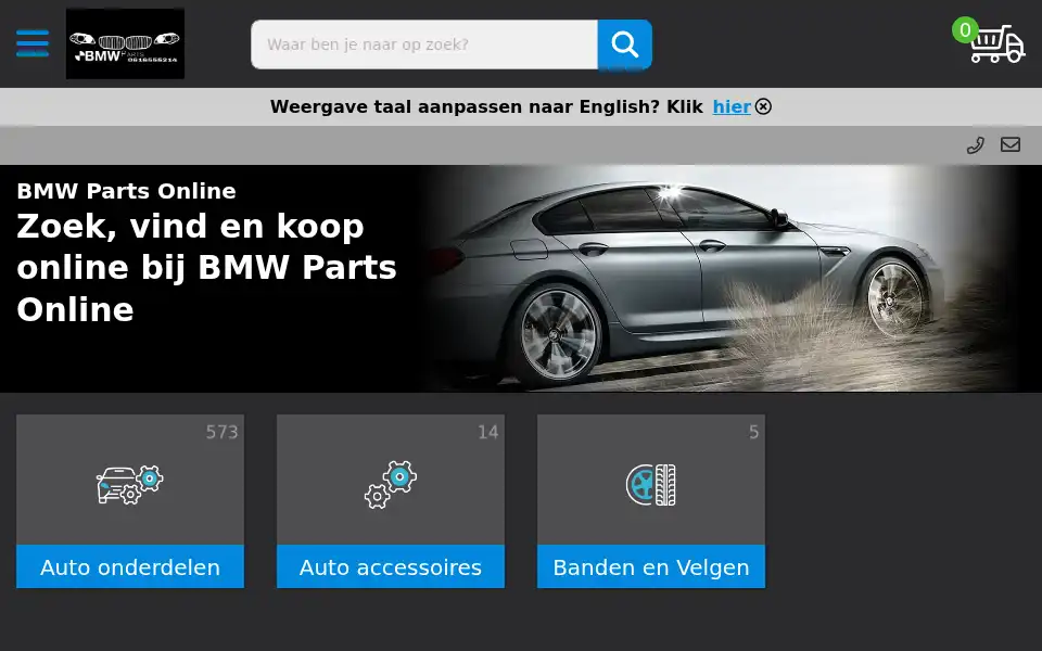 Screenshot of bmwpartsonline.shop