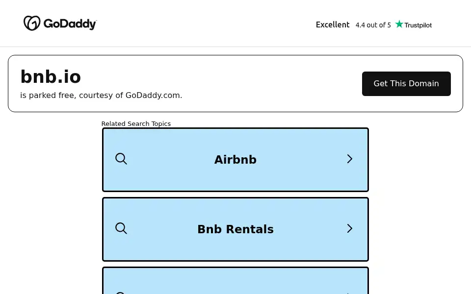 Screenshot of bnb.io
