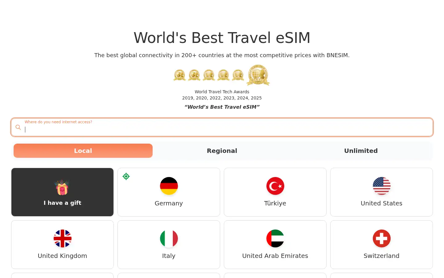 Screenshot of bnesim.com