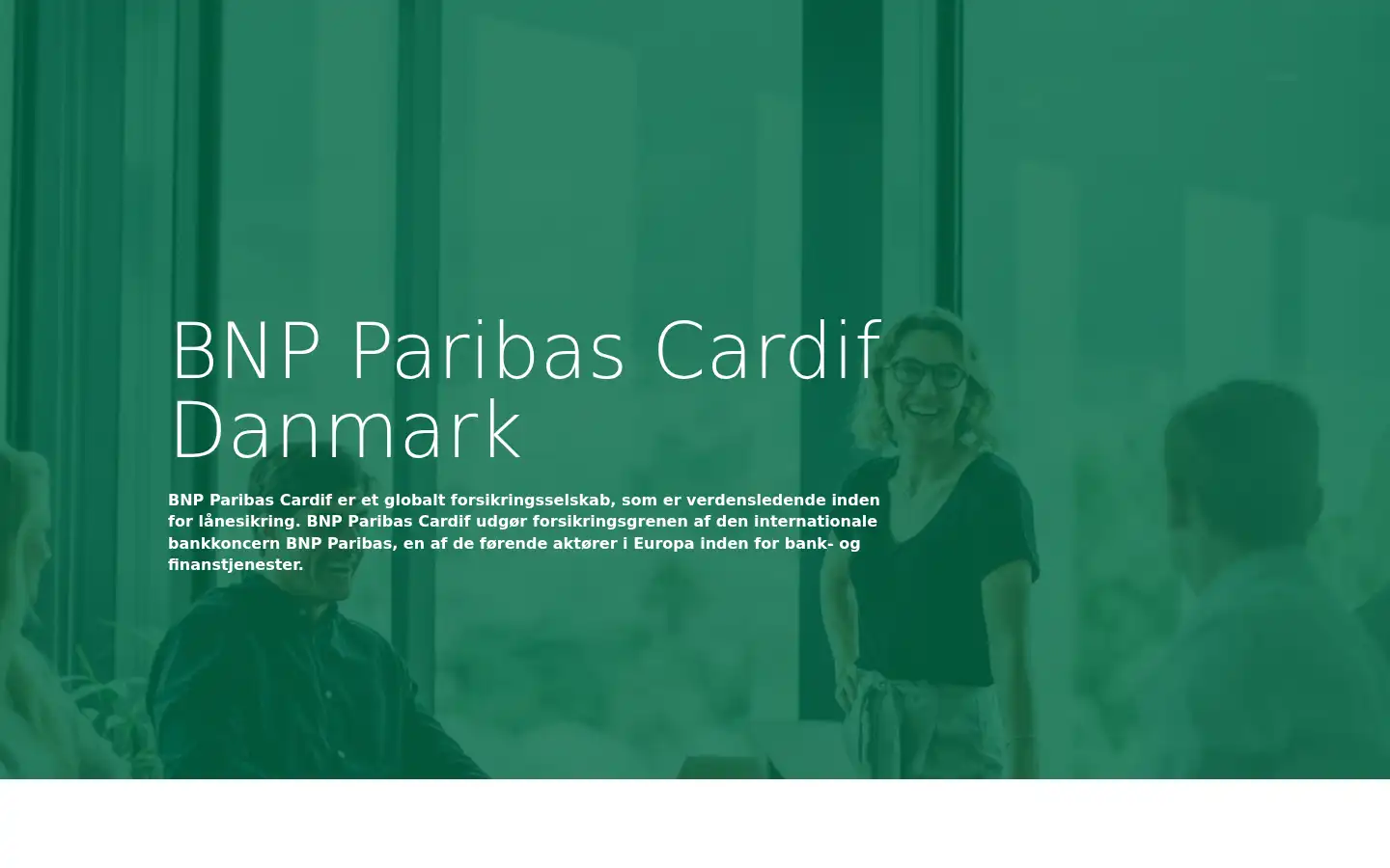 Screenshot of bnpparibascardif.dk