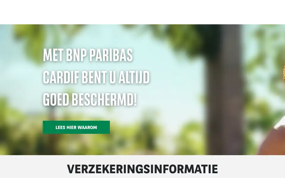 Screenshot of bnpparibascardif.nl