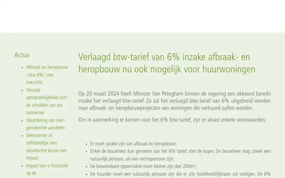 Screenshot of bnr.be