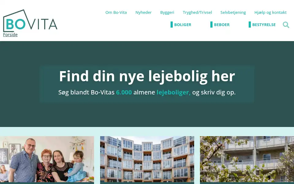 Screenshot of bo-vita.dk