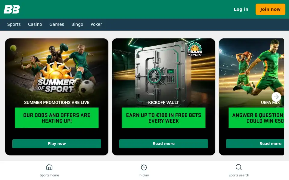Screenshot of boabet.com