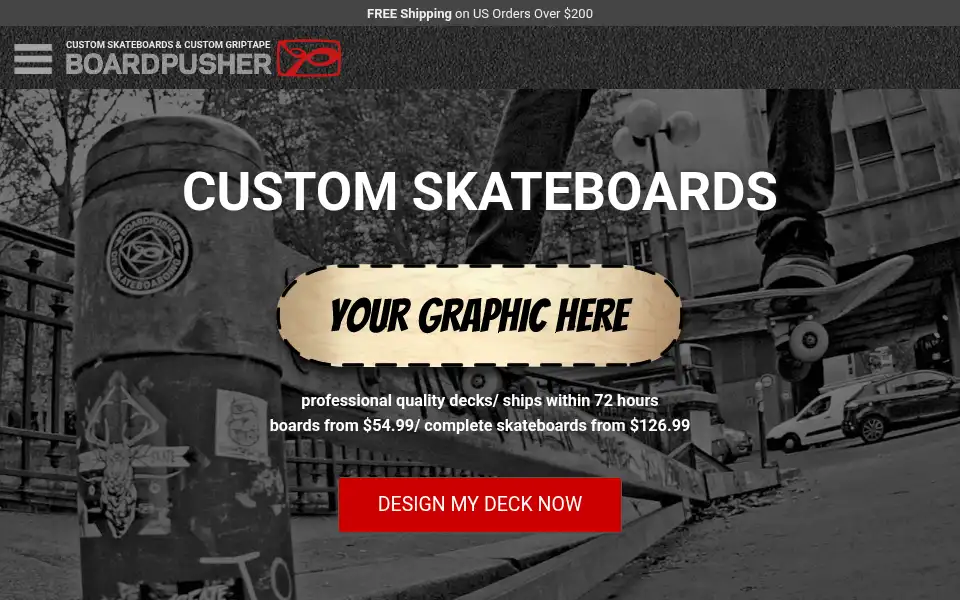 Screenshot of boardpusher.com