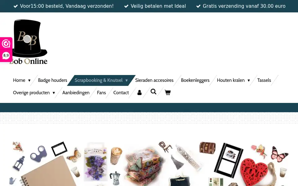 Screenshot of bob-online.eu