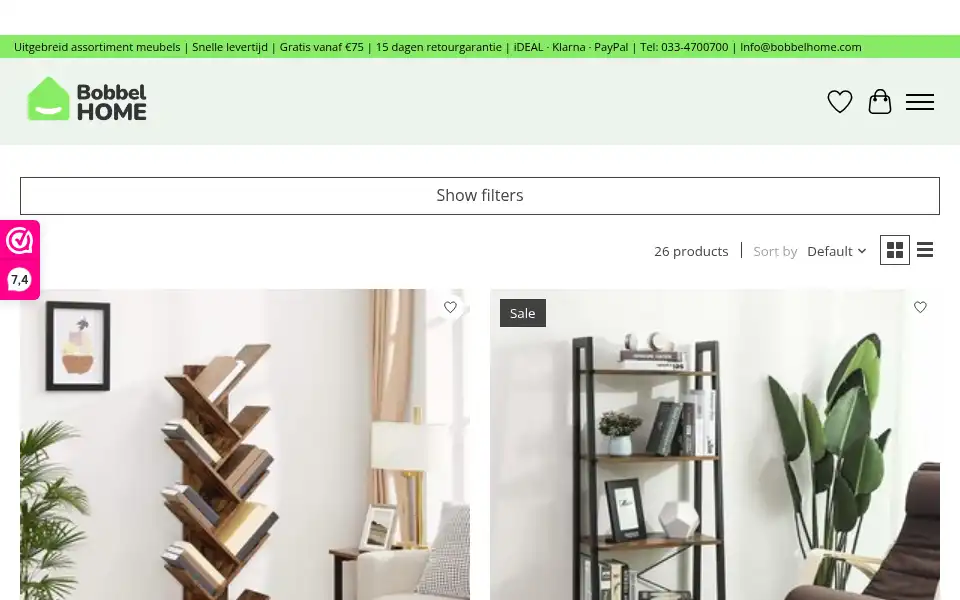 Screenshot of bobbelhome.com