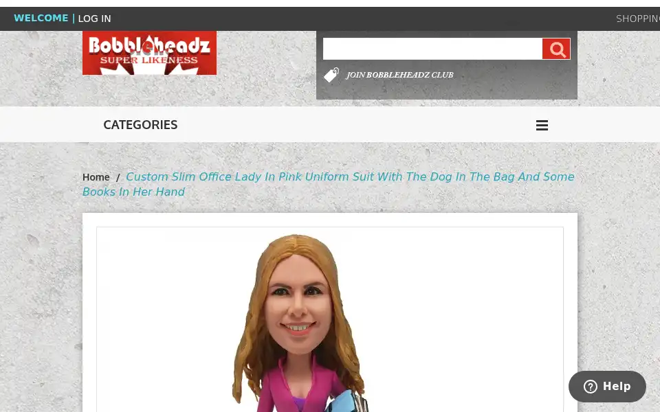 Screenshot of bobbleheadz.ca