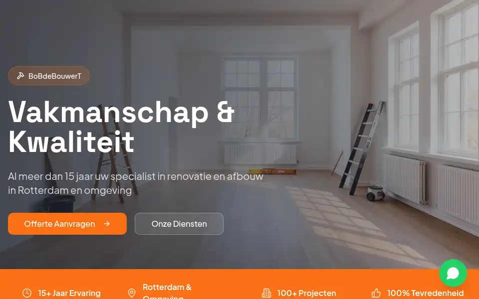 Screenshot of bobdebouwert.nl