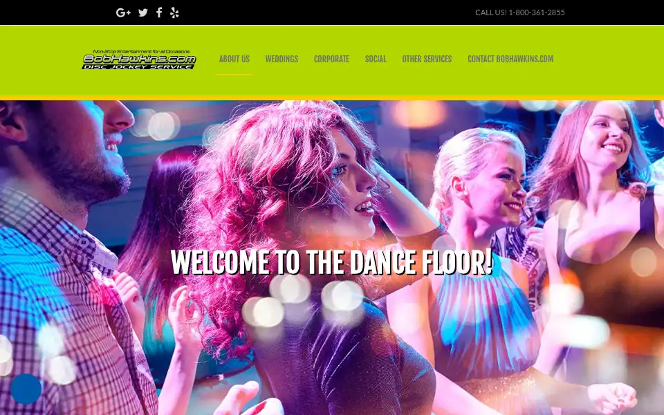 Screenshot of bobhawkins.com