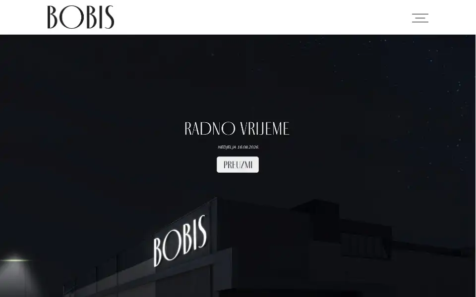 Screenshot of bobis.hr