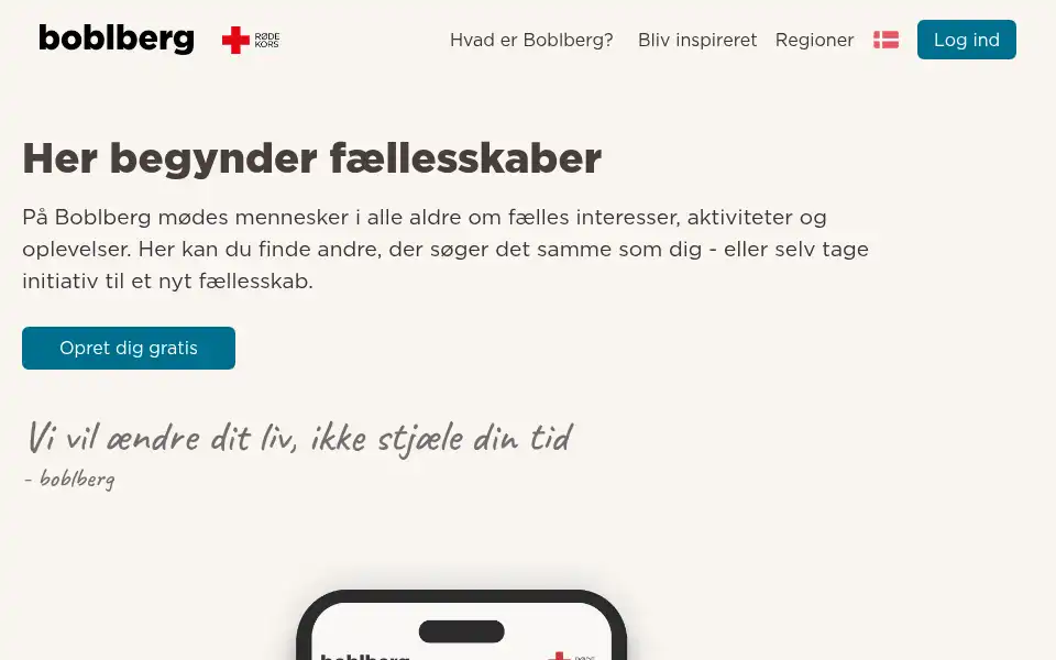 Screenshot of boblberg.dk