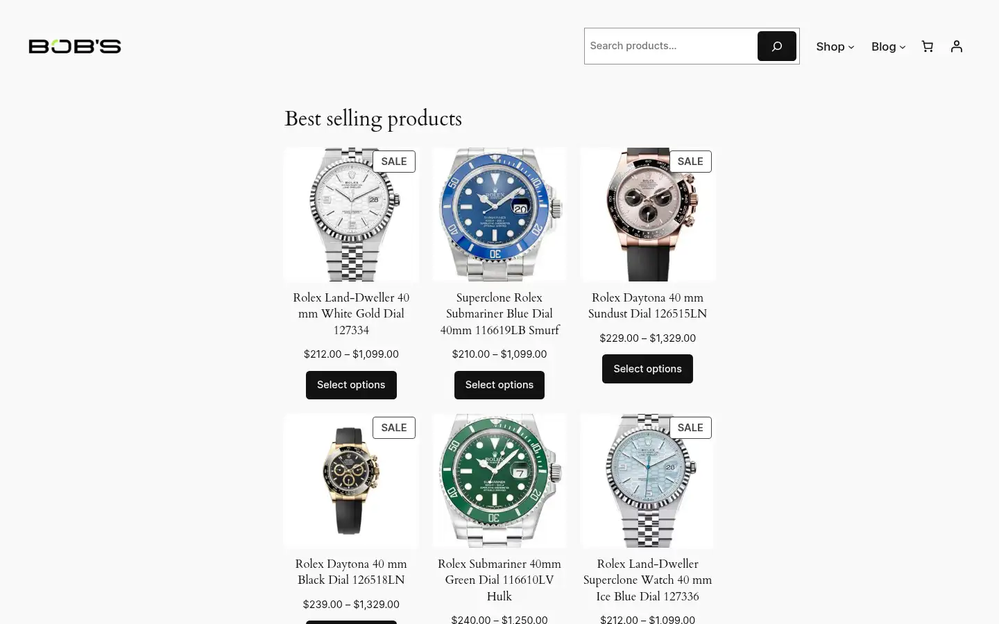 Screenshot of bobstime.com