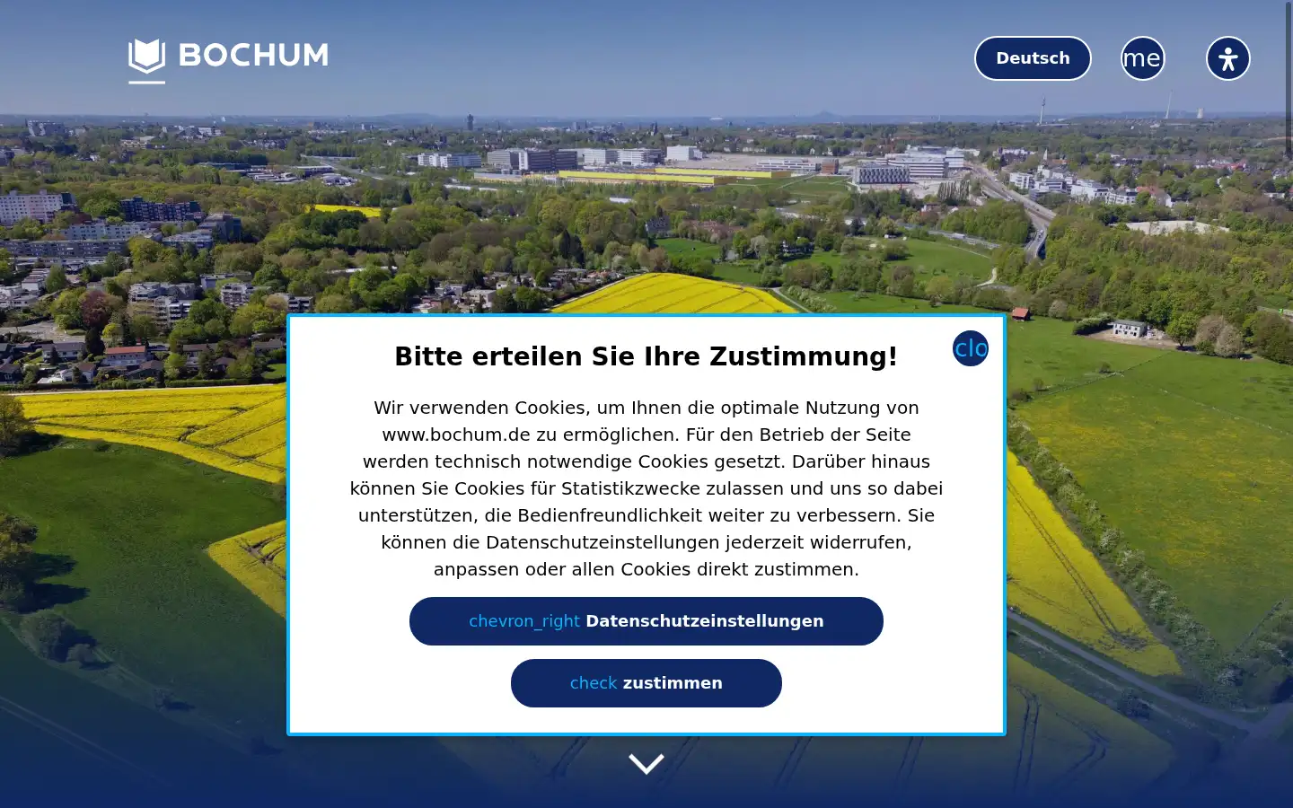 Screenshot of bochum.de