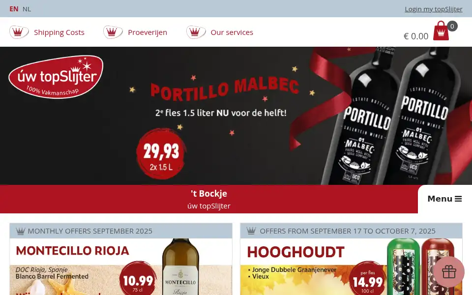 Screenshot of bockjebathmen.nl