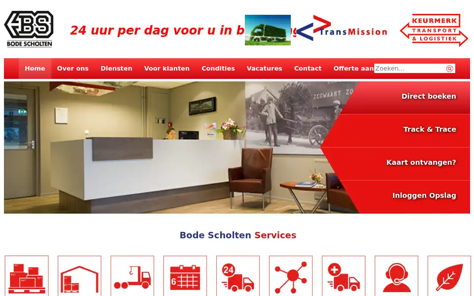Screenshot of bode-scholten.nl
