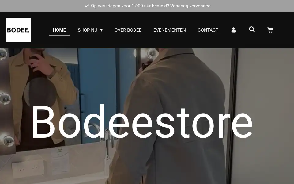 Screenshot of bodeestore.nl