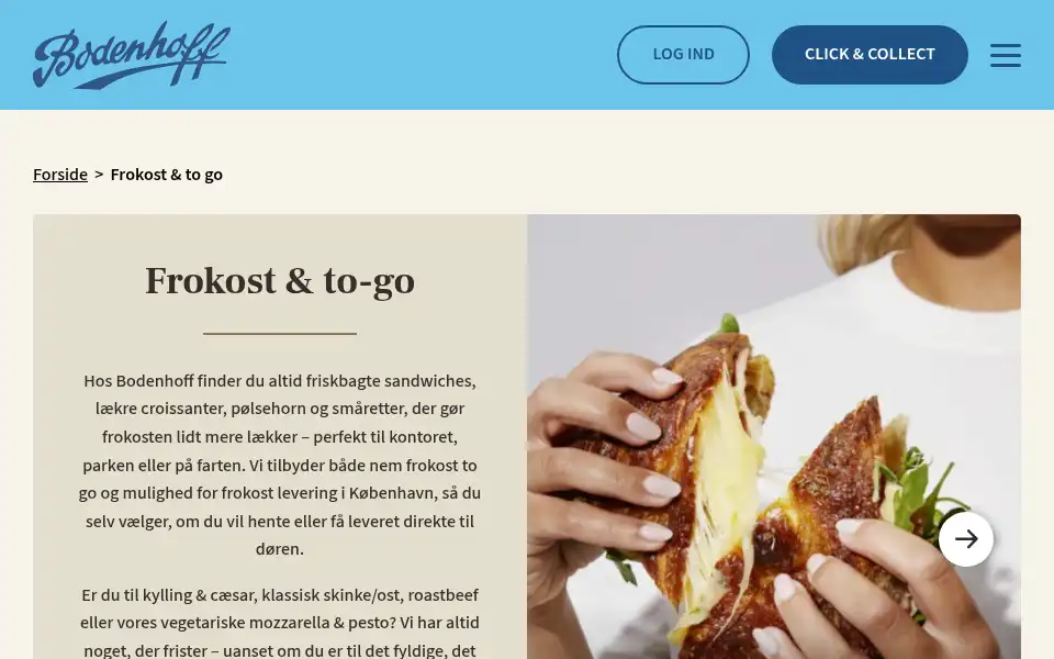 Screenshot of bodenhoffs.dk