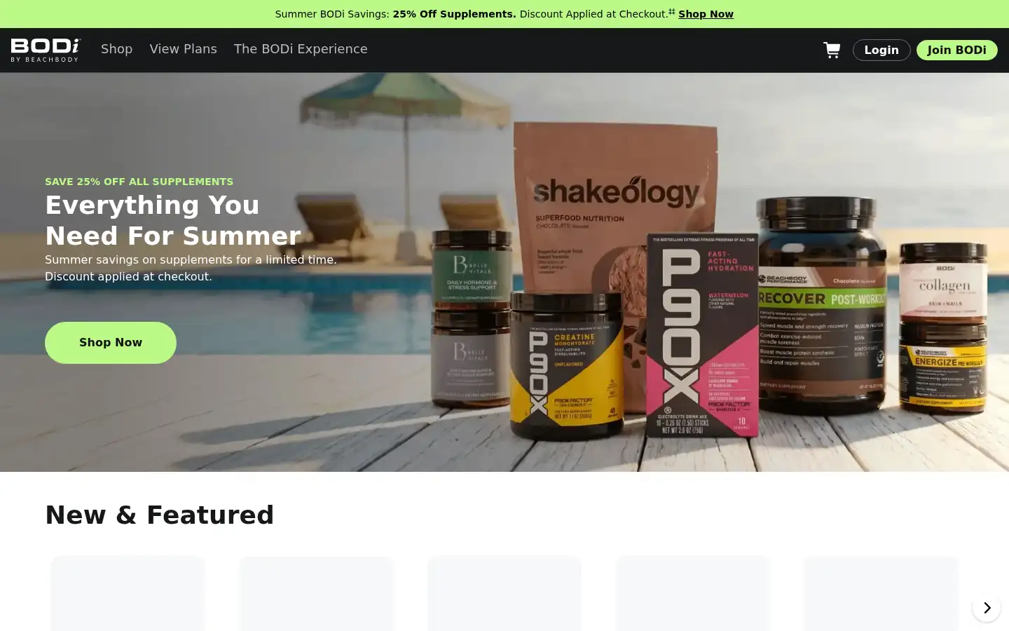 Screenshot of bodi.com