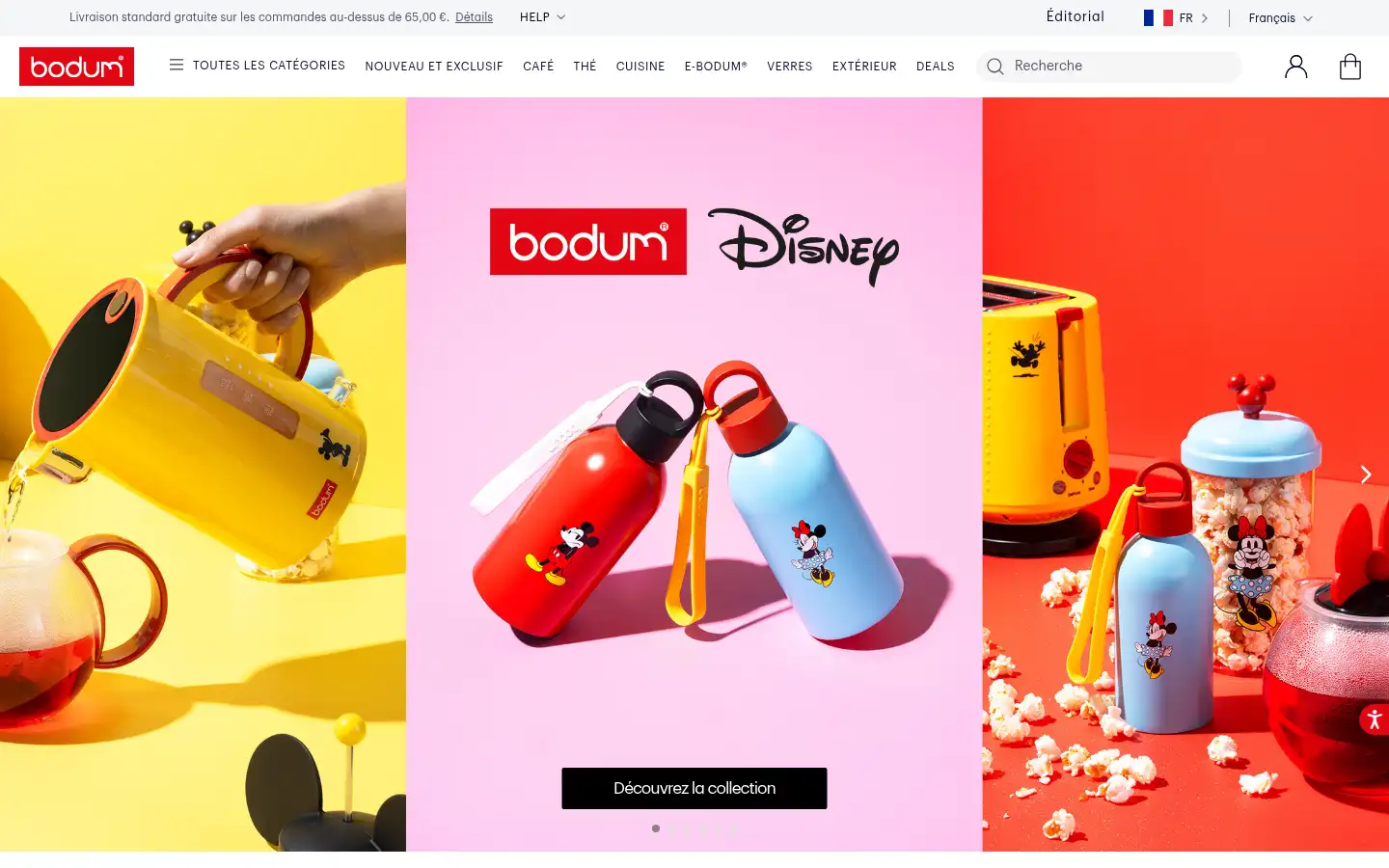 Screenshot of bodum.com
