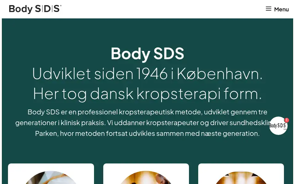 Screenshot of body-sds.dk