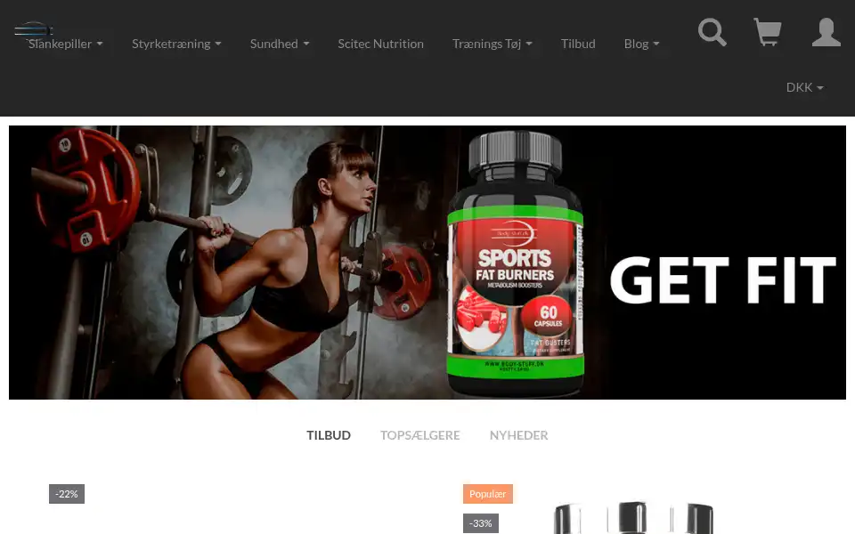 Screenshot of body-stuff.dk