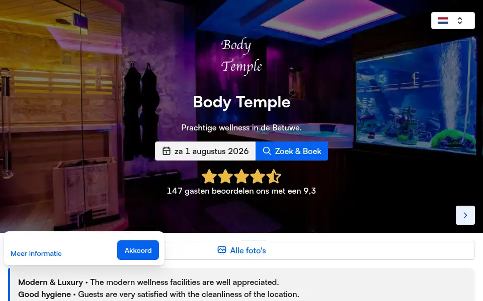 Screenshot of body-temple.nl