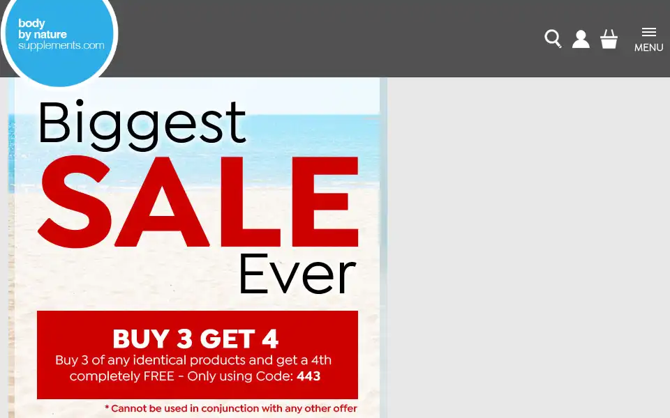 Screenshot of bodybynaturesupplements.com