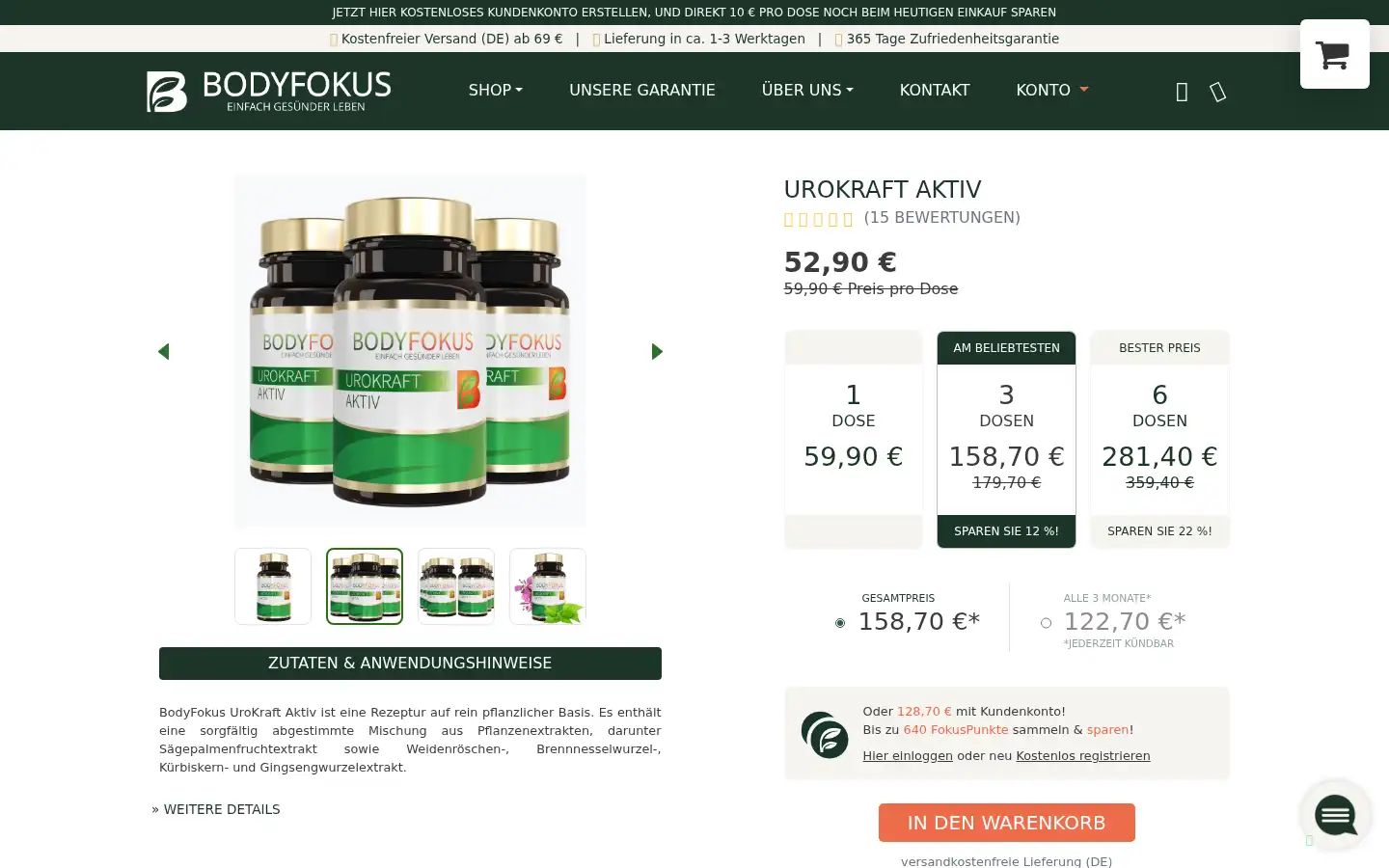 Screenshot of bodyfokus.de
