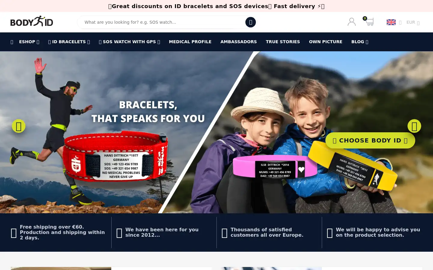 Screenshot of bodyid.com
