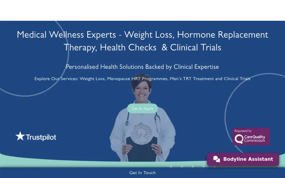 Screenshot of bodylineclinic.com