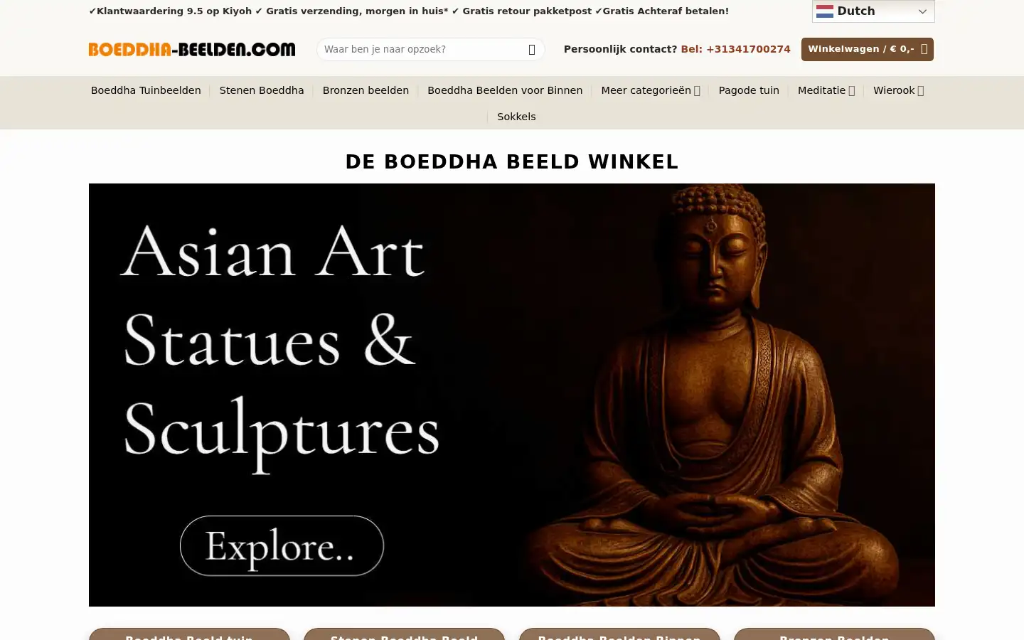 Screenshot of boeddha-beelden.com