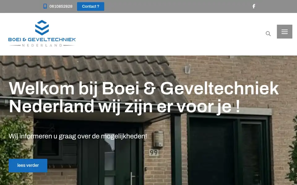Screenshot of boeigeveltechniek.nl