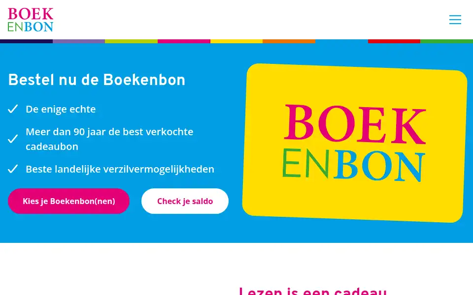 Screenshot of boekenbon.nl