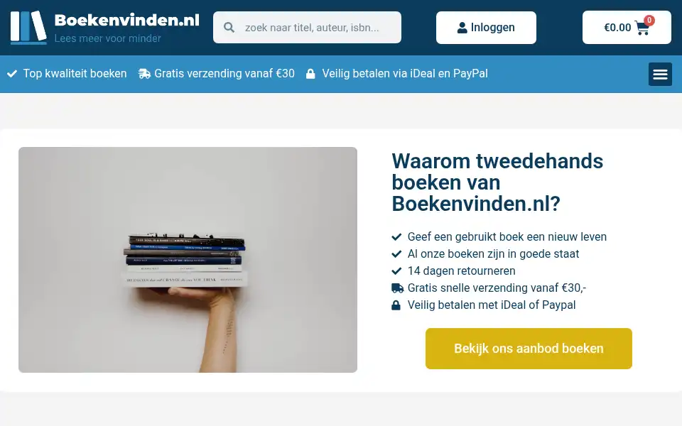 Screenshot of boekenvinden.nl