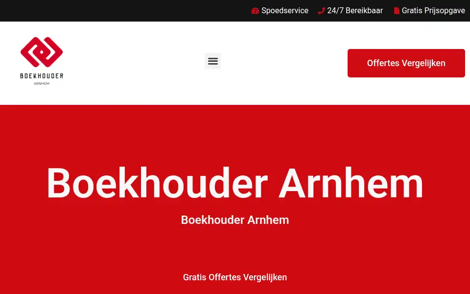 Screenshot of boekhouderarnhem.com