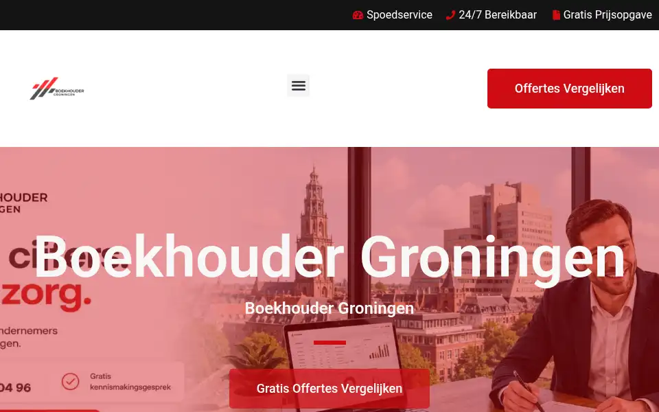 Screenshot of boekhoudergroningen.com