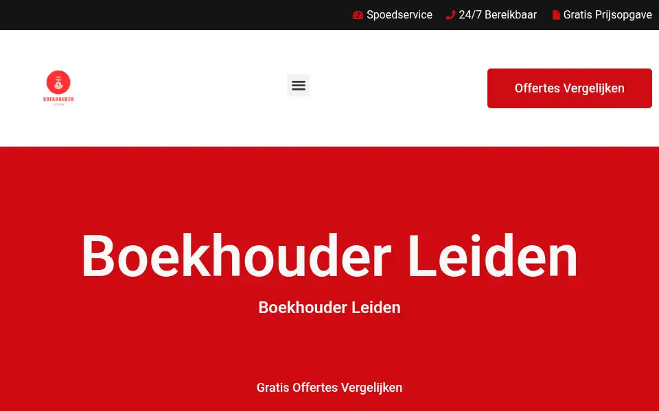 Screenshot of boekhouderleiden.com