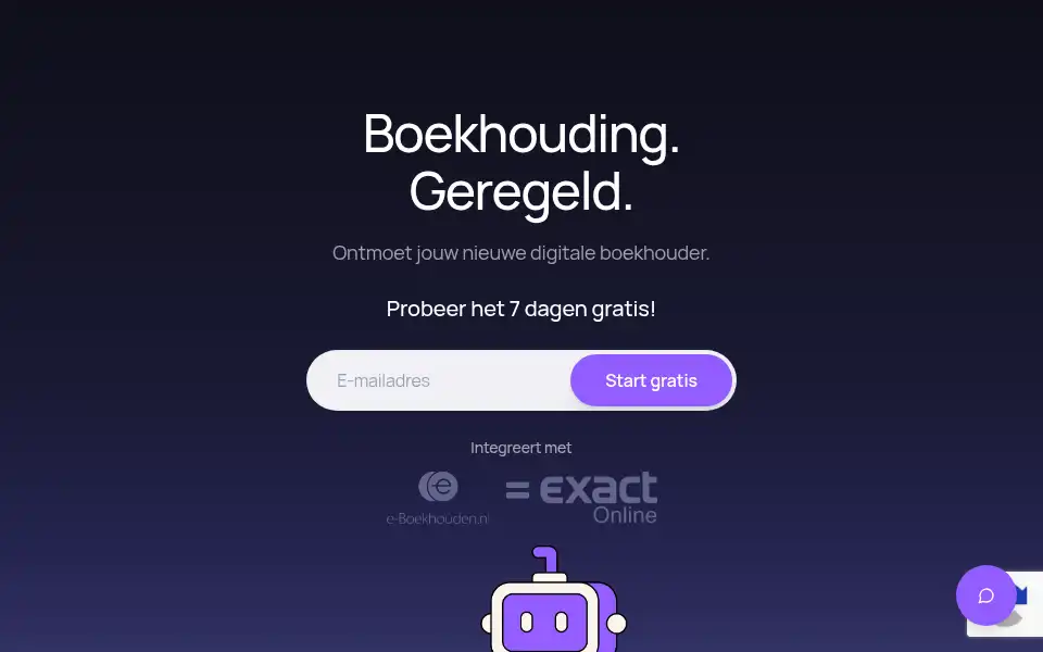 Screenshot of boekie-ai.nl