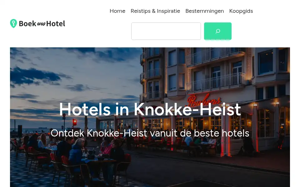 Screenshot of boekuwhotel.nl