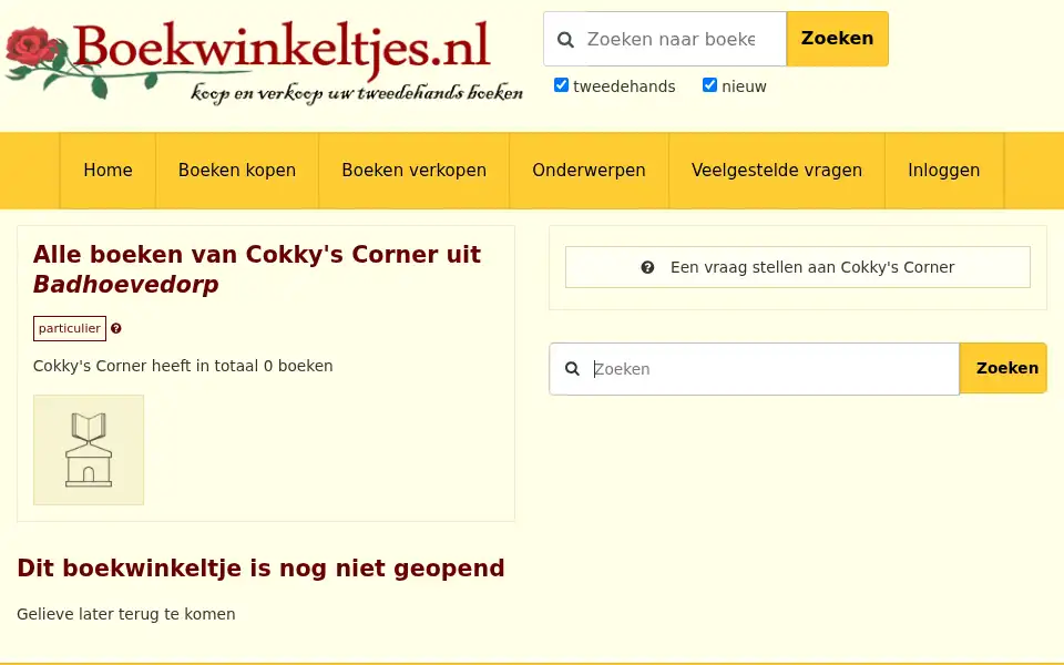Screenshot of boekwinkeltjes.nl